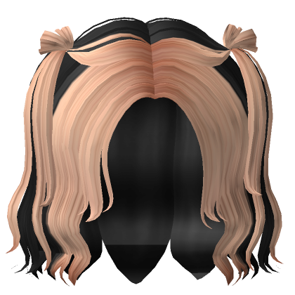 Roblox Item Cheap Preppy Pigtails (Black to Blonde)