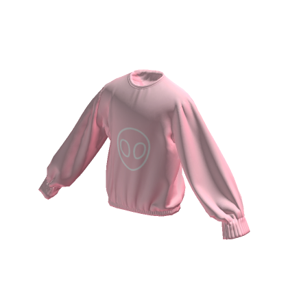 Roblox Item Pink Outlined Alien Sweater