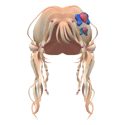 Cute Messy Half up Pigtails(Ginger)'s Code & Price - RblxTrade