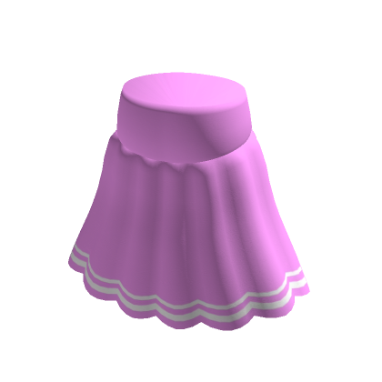 Kawaii Pink Pleated Skirt with Stripes | Roblox Item - Rolimon's