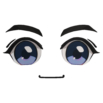 😁 Closed Mouth Blue Eyes Face (3D) 😁's Code & Price - RblxTrade