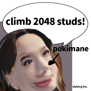 climb 2048 studs to meet pokimane