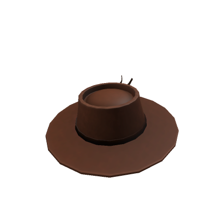 Roblox Item Wide Duelist's Brimmed Hat | Leather