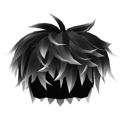 Black to White Messy Boy Hair | Roblox Item - Rolimon's