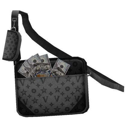 Black messenger clearance bag roblox