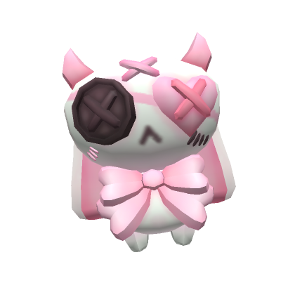 Pink And White Bunny WAIST Plush | Roblox Item - Rolimon's