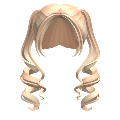 Long Curly Pigtails in Blonde | Roblox Item - Rolimon's