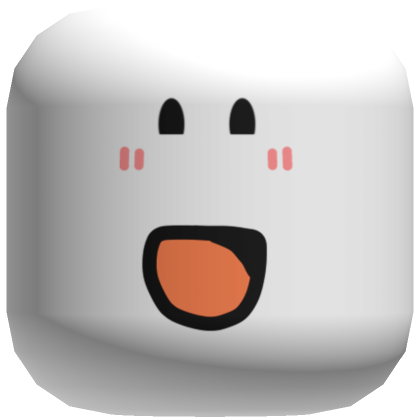 Roblox Item Happy Joy Blush Face Mask White