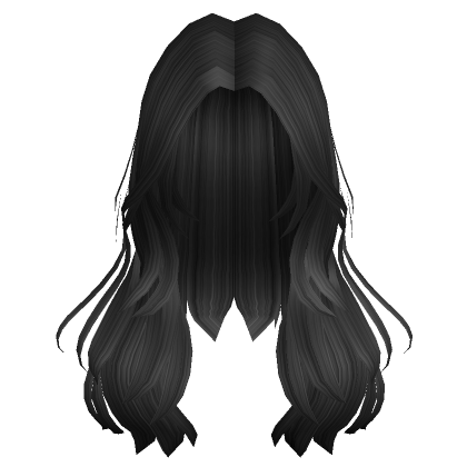 Trendy Messy Layered Y2K Hair in Black's Code & Price - RblxTrade