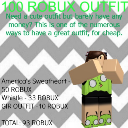 100 Robux Outfit Roblox