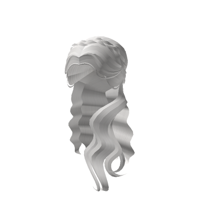 Braided White Hair of Venus with Extensions