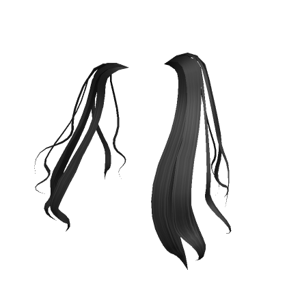 Black hair top extensions roblox