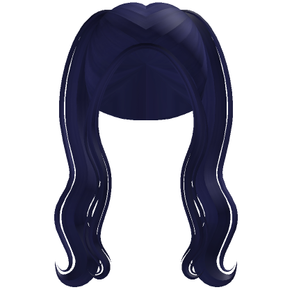 Blue Wavy Girl Hair's Code & Price - RblxTrade