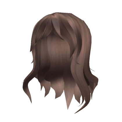 Roblox Item Relaxed Layered Hair Brown