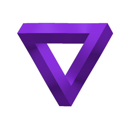 3D Purple Impossible Triangle | Roblox Item - Rolimon's