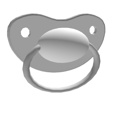White pacifier best sale