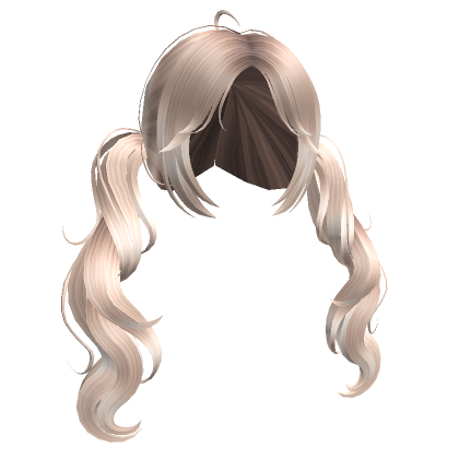 Cute Wavy Pigtails(Platinum Blonde)'s Code & Price - RblxTrade