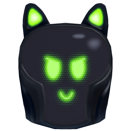 Roblox Item Evil Green Neon Cyber Mask