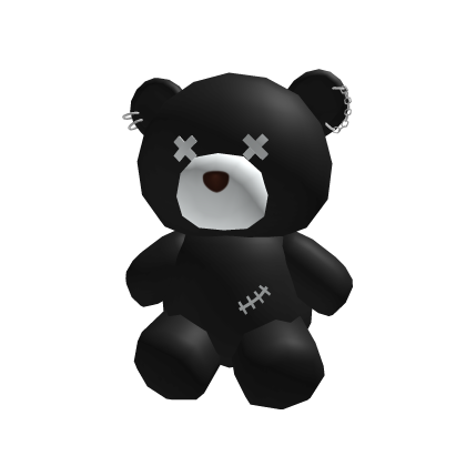 Punk Teddy Bear Black White’s Code & Price - RblxTrade