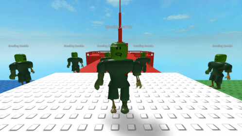 So I made a combination of both DOOM & Zombie Games in Roblox : r/roblox