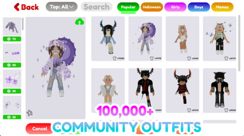 Avatar Shop [Outfit Editor] - Roblox