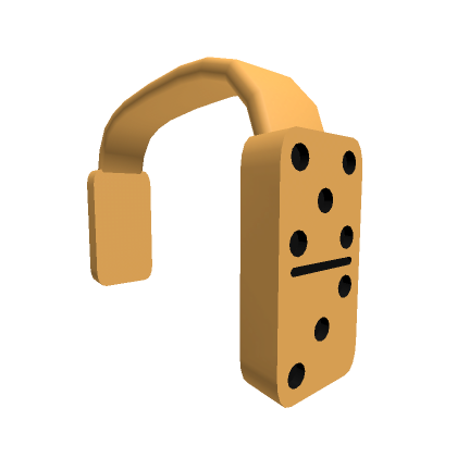 Roblox Item Gold Domino Headphones