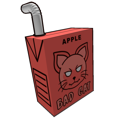 Roblox Item Bad Cat Juice Snack - [Apple]