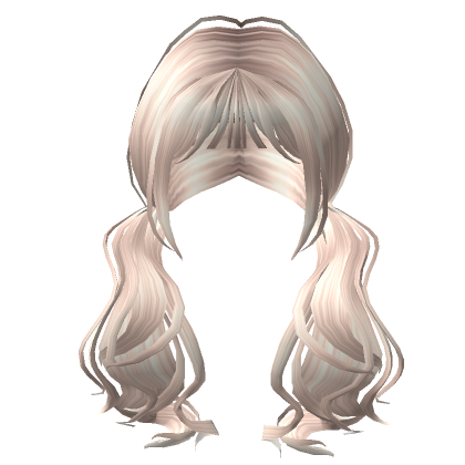 Platinum Blonde Swirly Pigtails | Roblox Item - Rolimon's