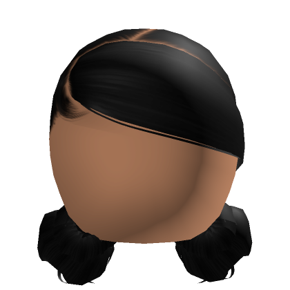 Low Sleek Space Buns in Black | Roblox Item - Rolimon's