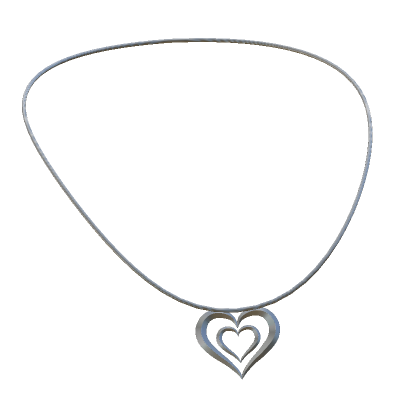Roblox Item Y2K Heart Necklace