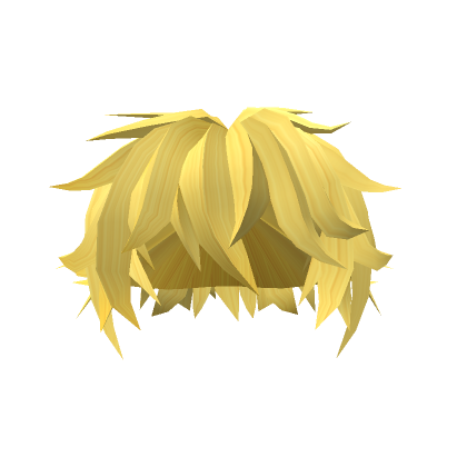 Roblox Item Yellow Messy Bedhead Hairstyle