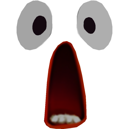 😂 Cartoony Shocked Face (3D) 😂 | Roblox Item - Rolimon's