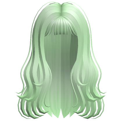 Wispy Flowy Hair - Green - Roblox