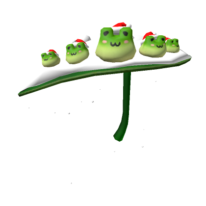 Roblox Item Happy Holiday Snow Frog Leaf