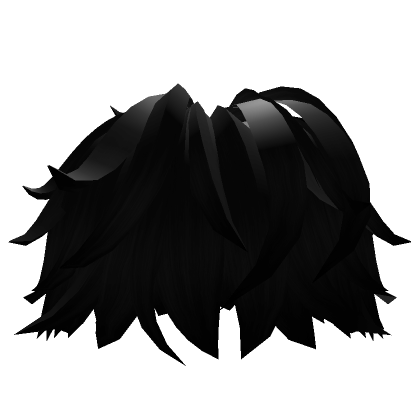 y2k Black Anime Messy Boy Hair | Roblox Item - Rolimon's