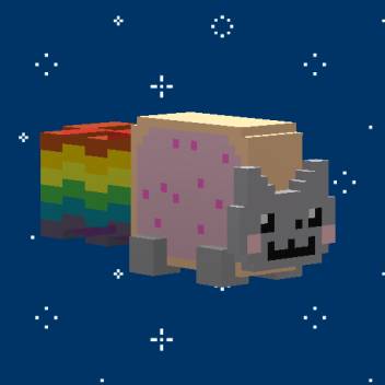 Fahre eine Nyan-Katze einen Regenbogen herunter!