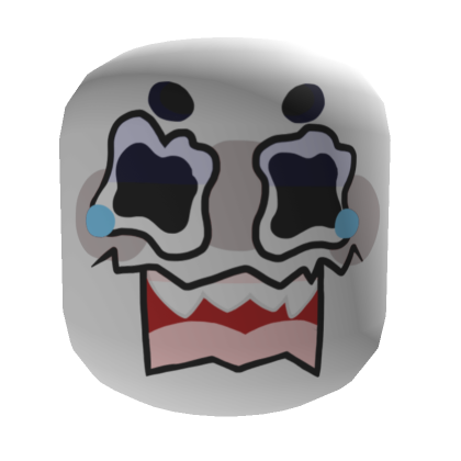 Distraught Screaming Face [Institutional White] | Roblox Item - Rolimon's