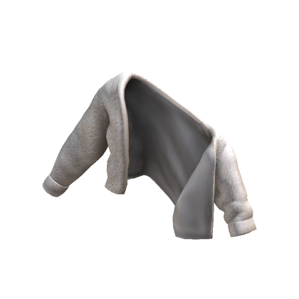 Cozy Fluffy Cute Off-Shoulder Jacket White | Roblox Item - Rolimon's