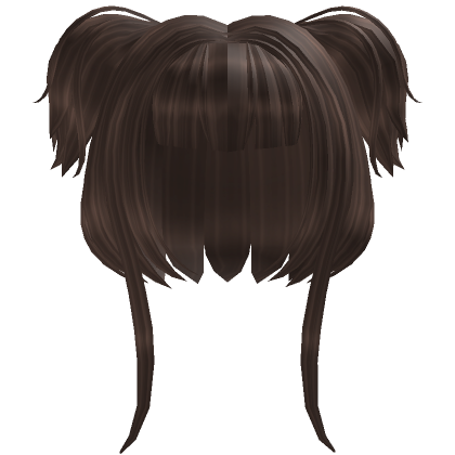 Sweet Short Brown Hair With Fluffy Pigtails | Roblox Item - Rolimon's