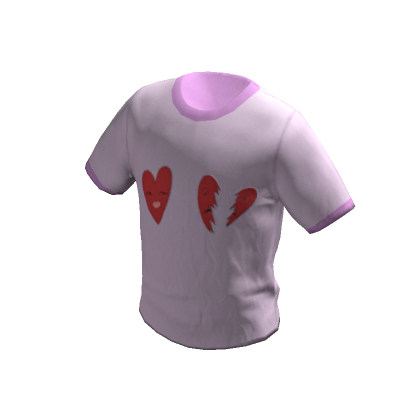 Adidas Roblox T Shirt Transparent - Heart T Shirt Roblox, HD Png