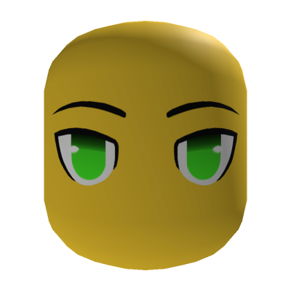 Roblox Item Green Anime Protagonist Yellow Head