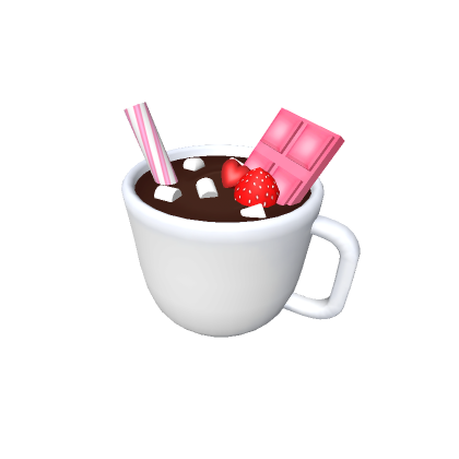 Roblox Item Valentine's Day Strawberry Hot Chocolate Treat