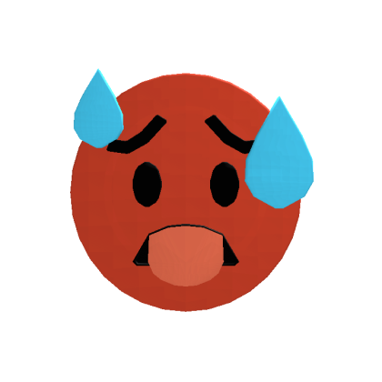 Hot Face Emoji Head - Roblox