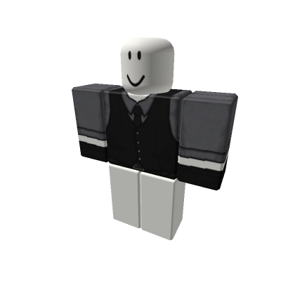 Grey Suit w/ Black Vest [+] - Roblox