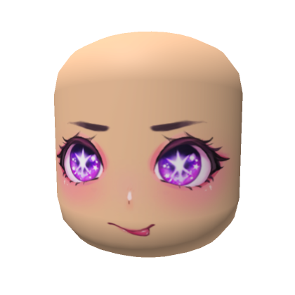 Roblox Item Idol's iconic smile of gleam violet eyes 🌠 Ai