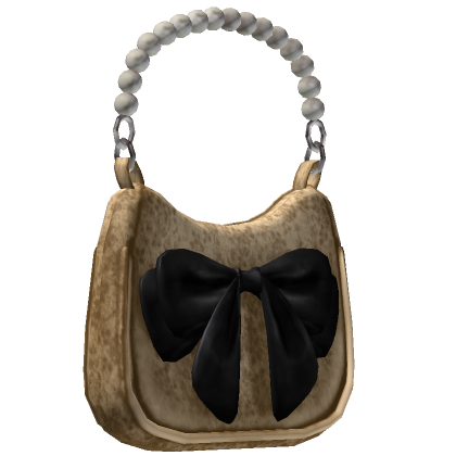 Cute Preppy Pearl Beaded Shoulder Bag w Bow | Roblox Item - Rolimon's