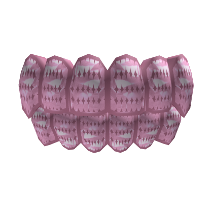 Roblox Item Pink Iced Out Grills