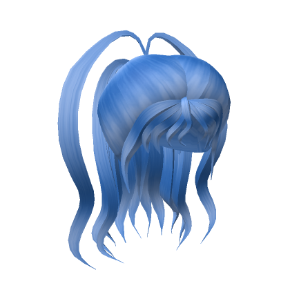 Roblox Item Aesthetic Blue Long Ponytail