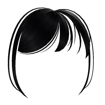 Black Left Side Swept Bangs | Roblox Item - Rolimon's