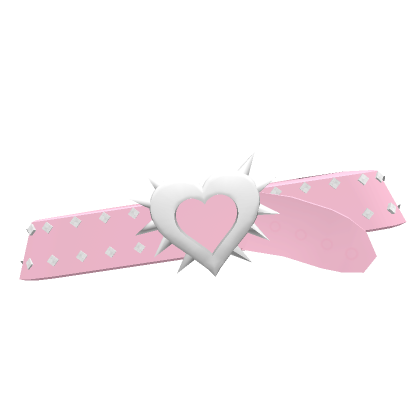 Y2K Pink Spiked Heart Belt 3.0's Code & Price - RblxTrade